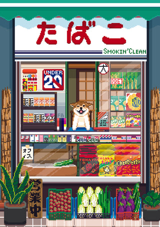 The Unusual Shopkeeper print