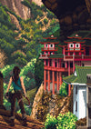 Tomb Raider Ancient Hanging Temple print