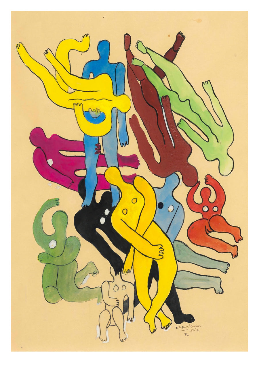 Studie voor de Duikers - Print Only frame