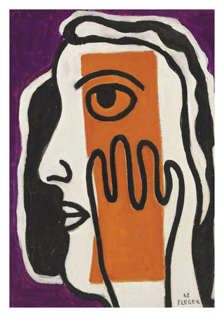 Figuur in Twee Kleuren print