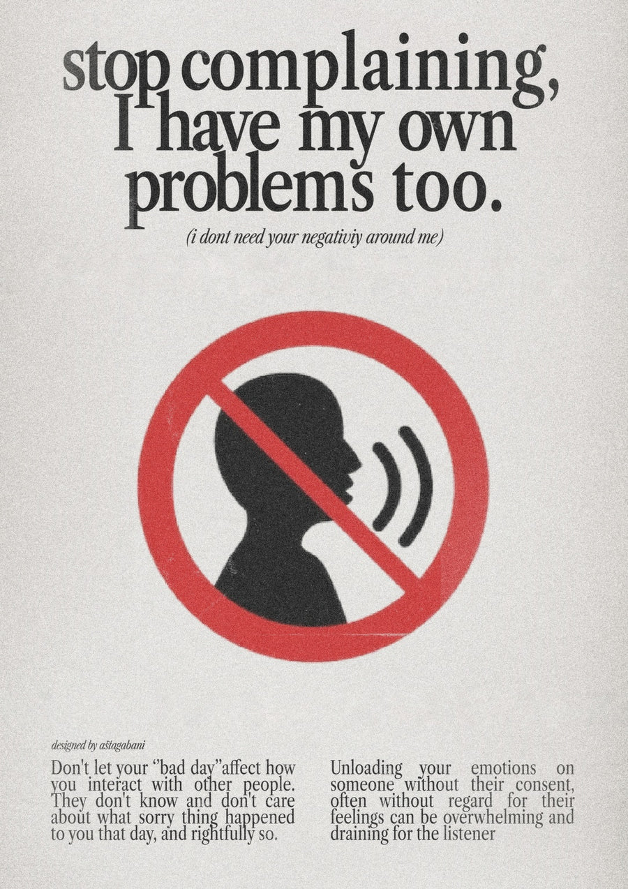 Stop Complaining - Print Only frame