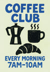 Coffee Club print