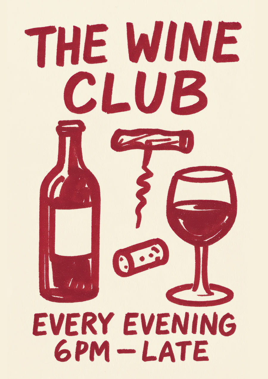 De Wijnclub - Print Only frame