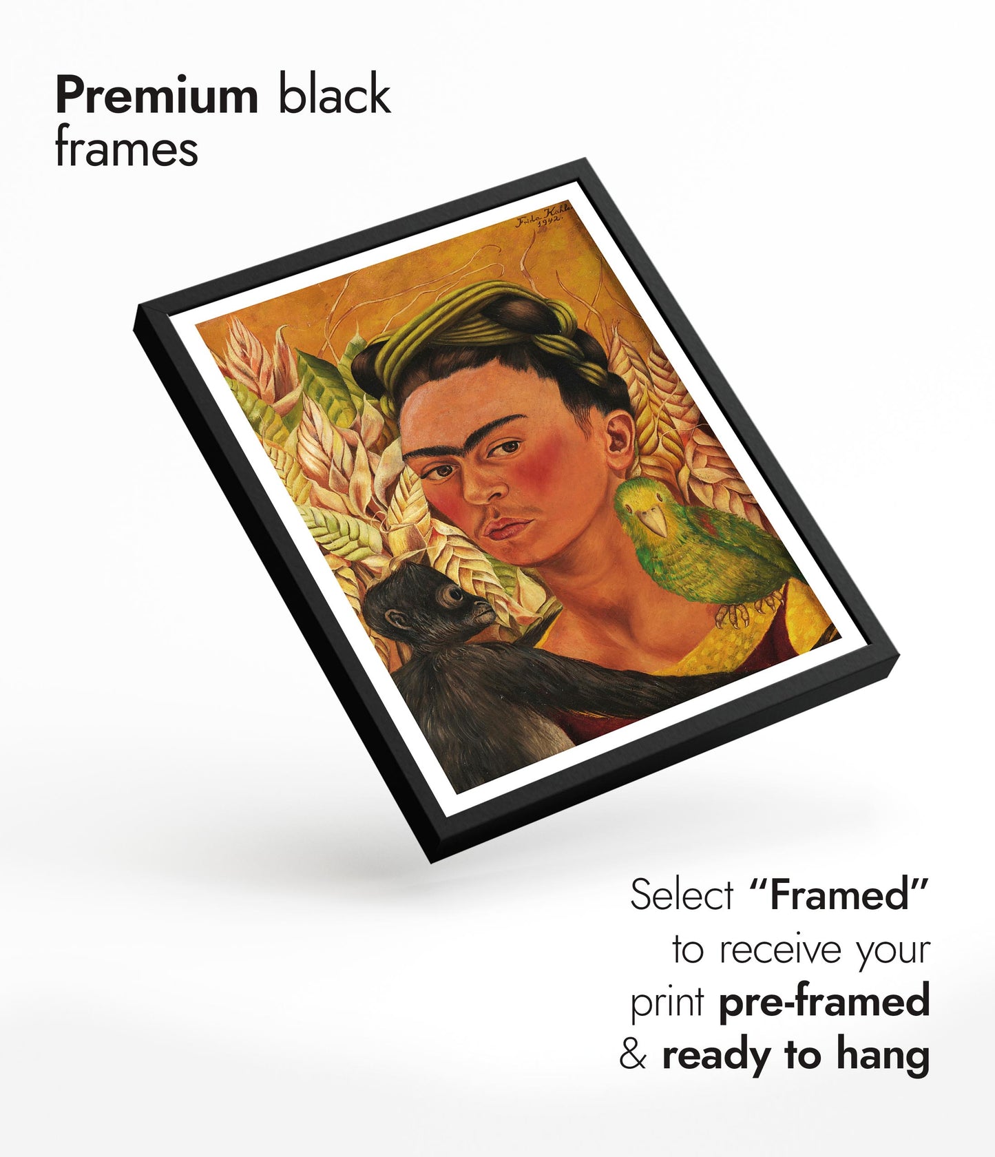 Self-Portrait with Monkey & Parrot