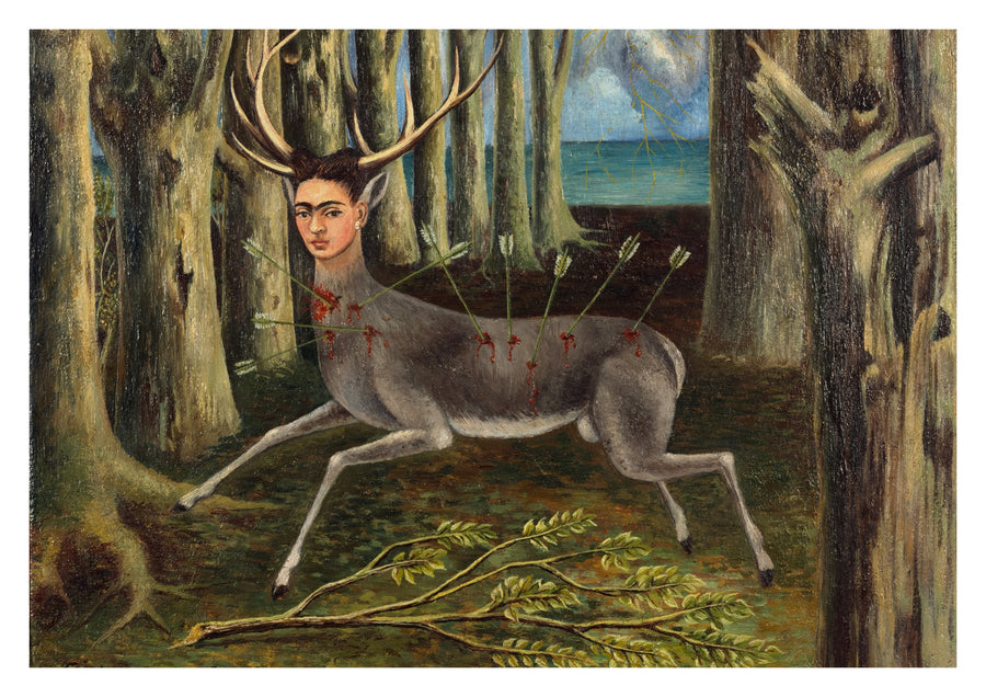 Der verwundete Hirsch - Print Only frame