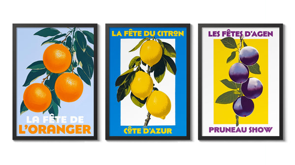 Fruit Market Exhibition - Set of 3