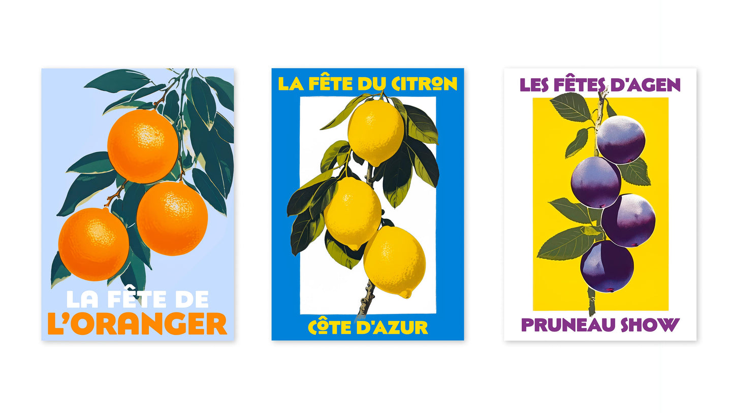 Fruitmarkt Tentoonstelling - Set van 3