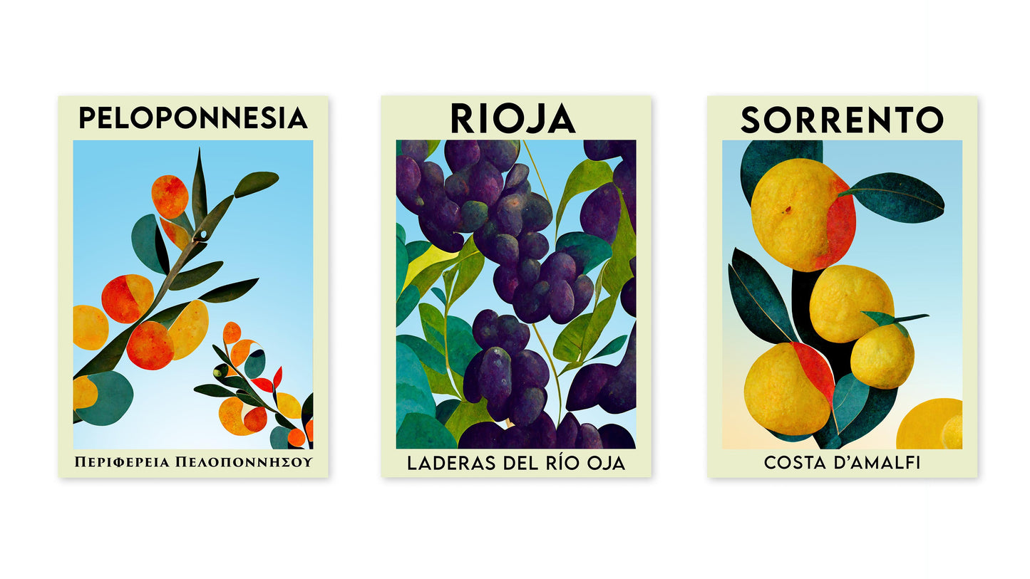 Fruit Market - Set of 3