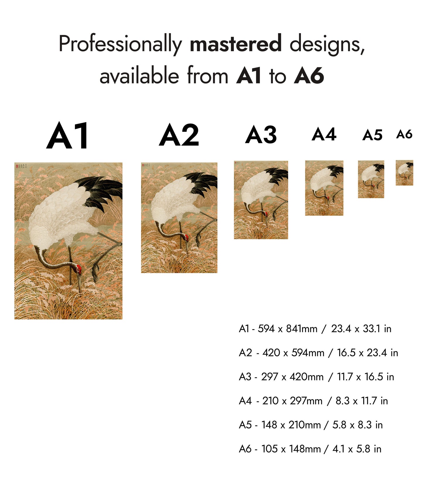 Saruskran i en risåker