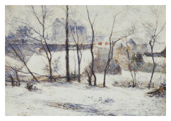 Jardin sous la neige