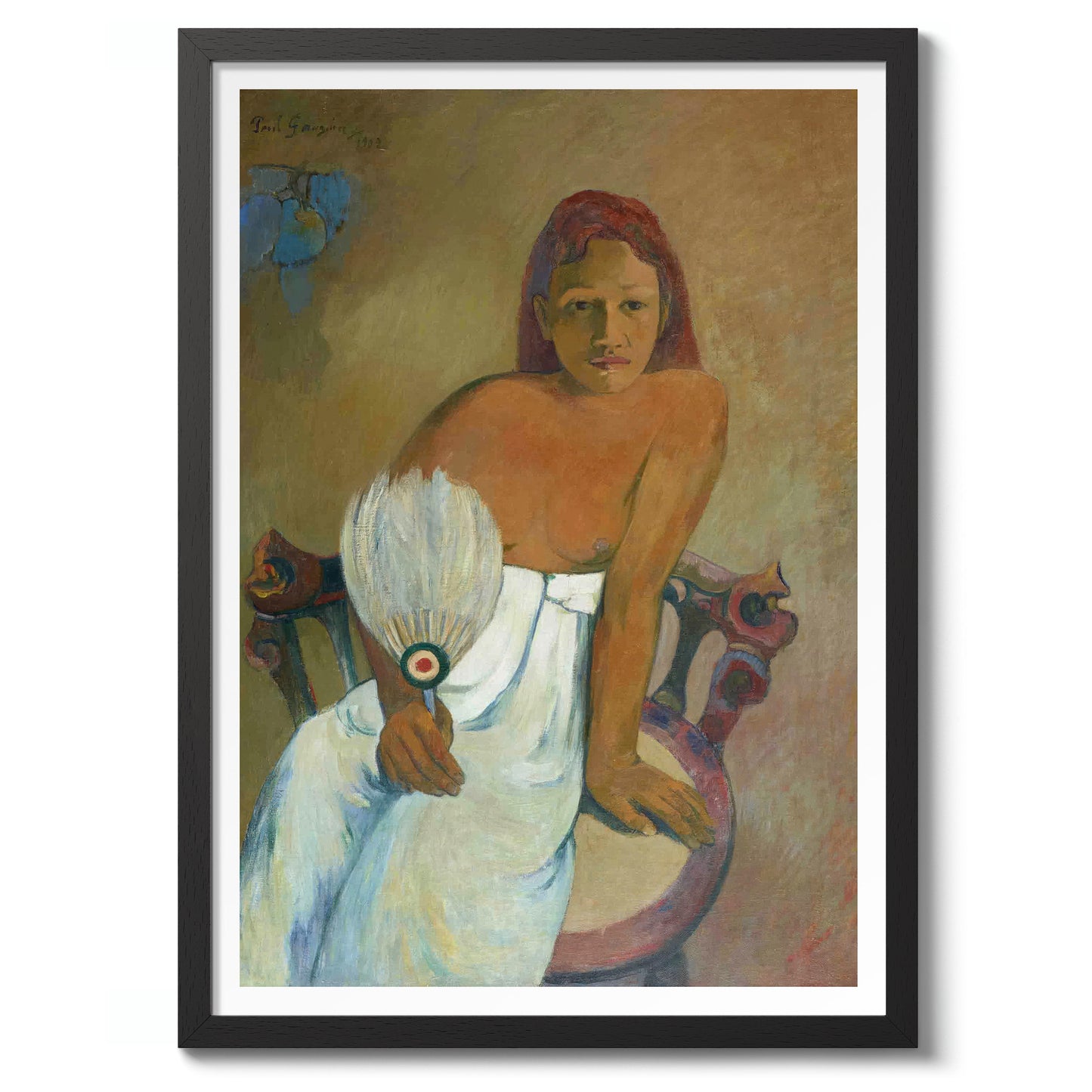 Das Mädchen mit einem Fächer