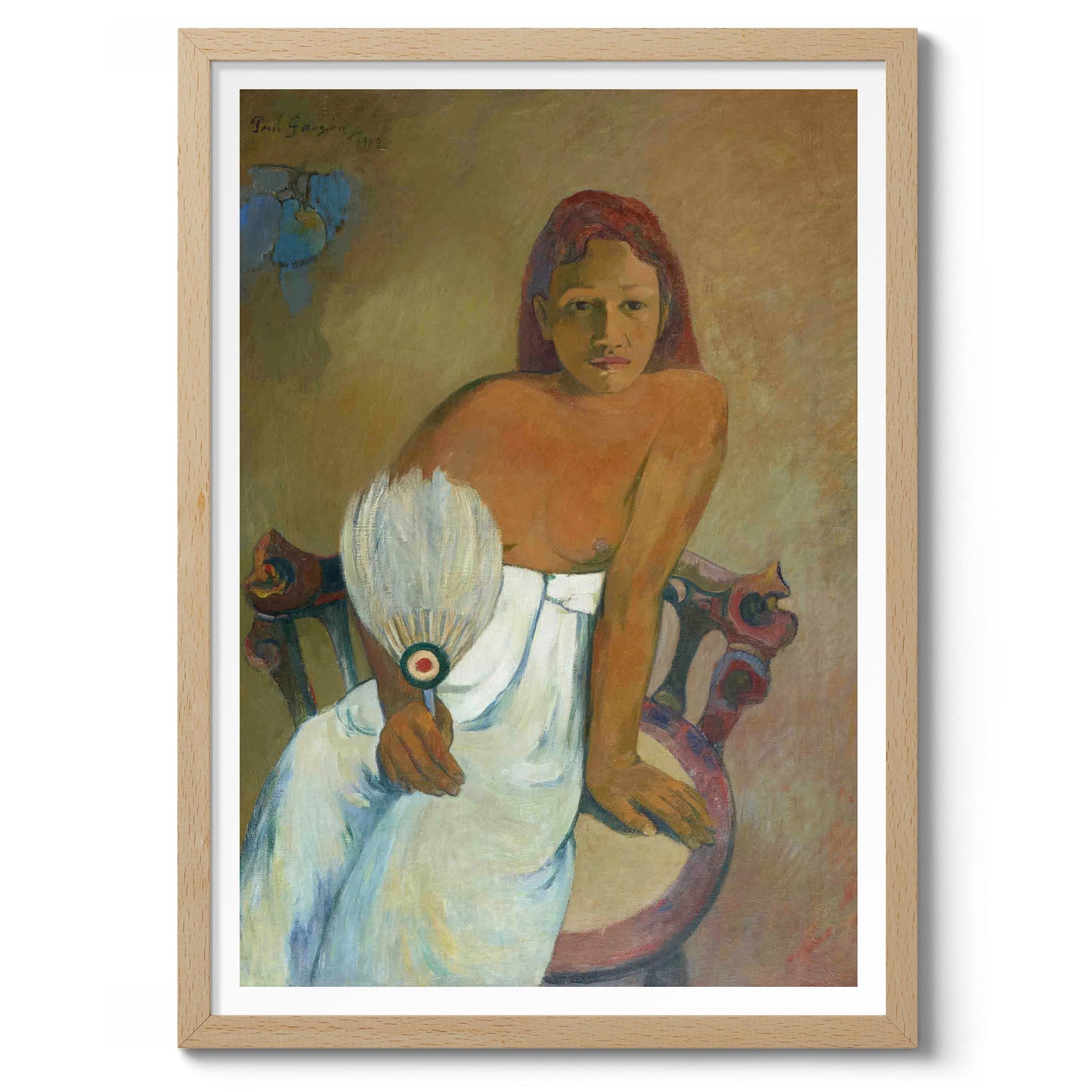 Das Mädchen mit einem Fächer