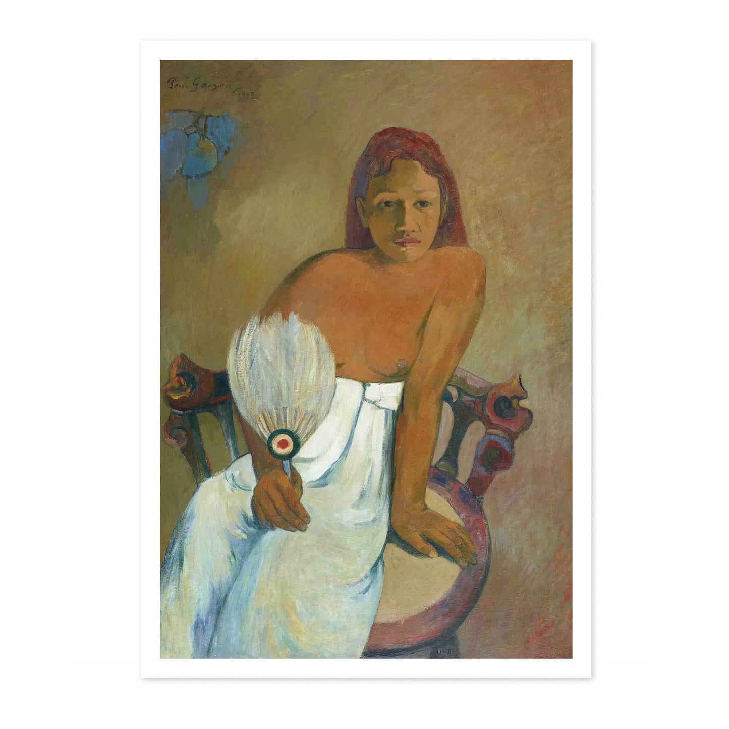 Das Mädchen mit einem Fächer