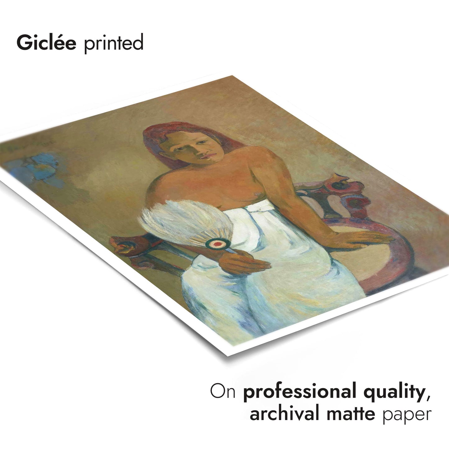 Das Mädchen mit einem Fächer