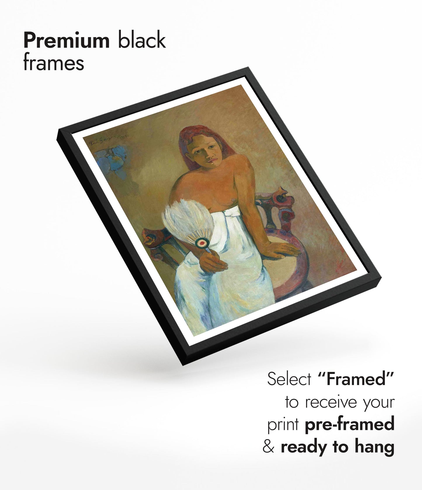 Das Mädchen mit einem Fächer