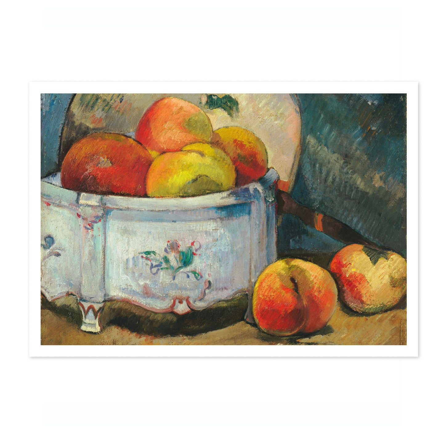 Stilleben med persikor