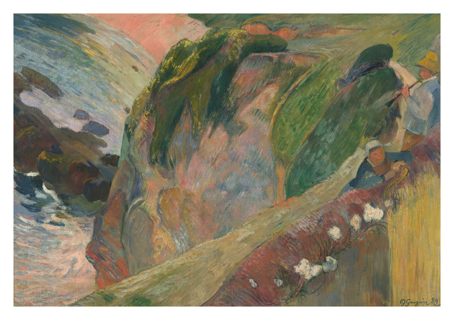 Le Joueur de Flageolet sur la Falaise - Print Only frame