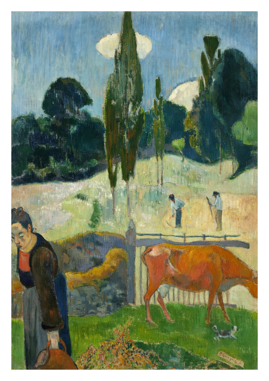 La Vache Rouge - Print Only frame