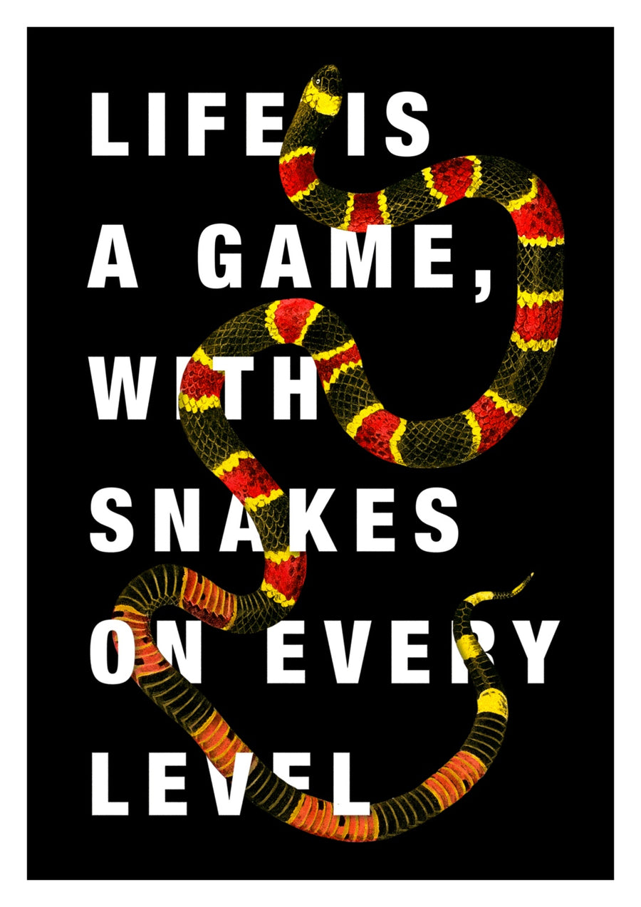 Livet är ett spel - Print Only frame