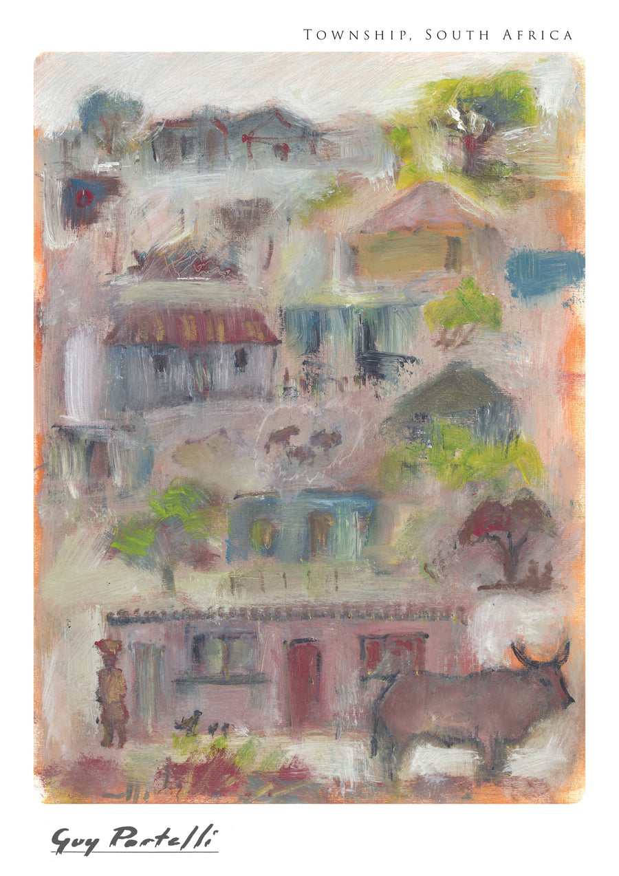 Commune, Afrique du Sud - Print Only frame