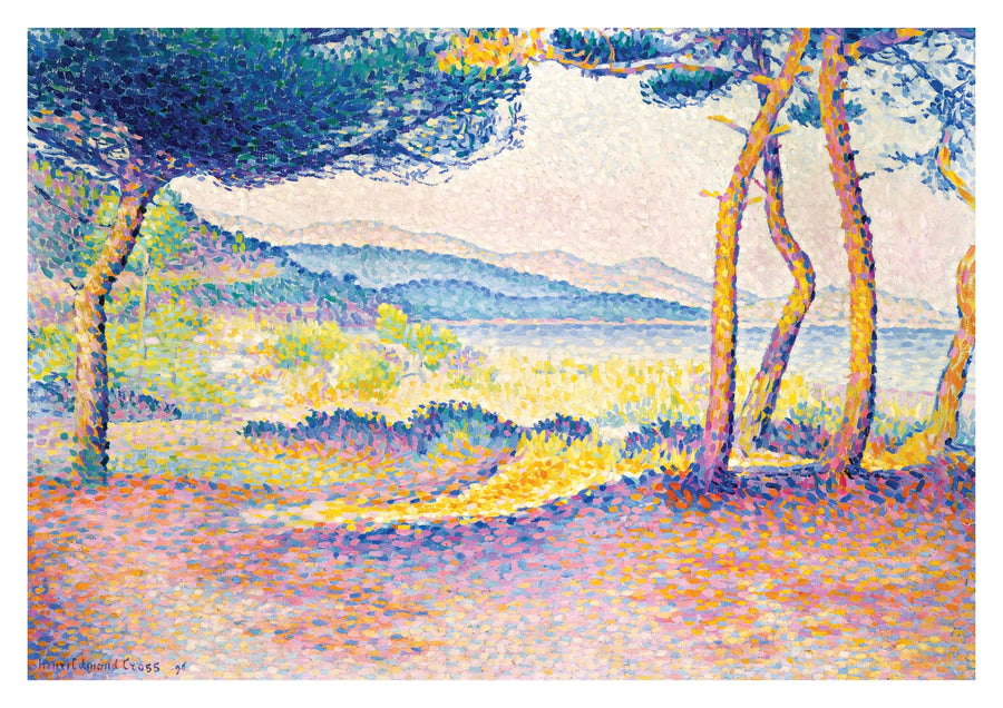Pins le long du rivage - Print Only frame