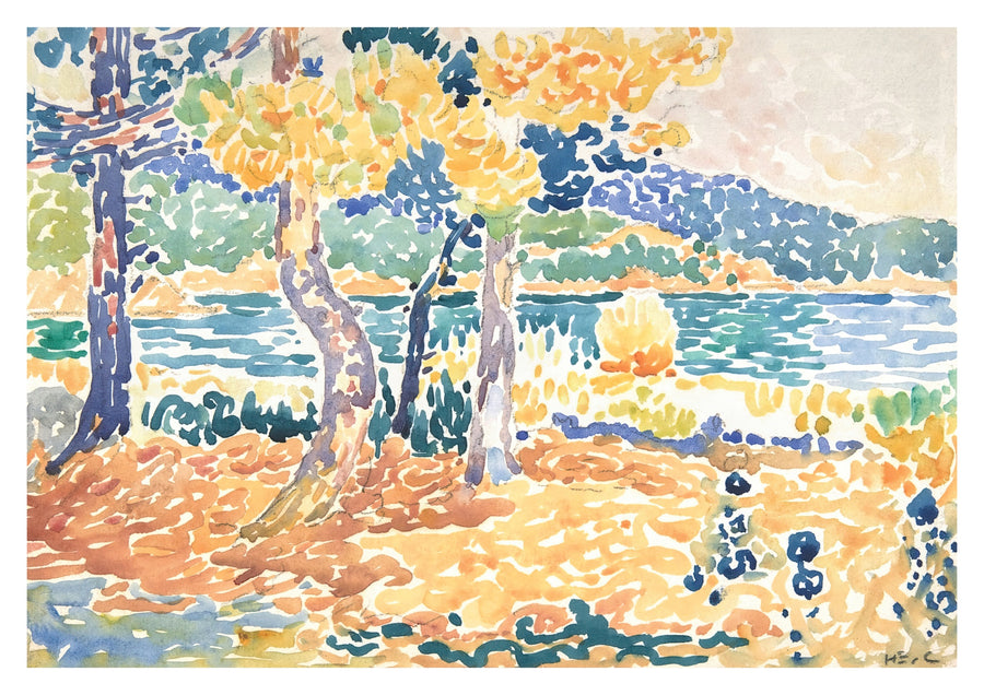Tallarna vid kustlinjen - Print Only frame