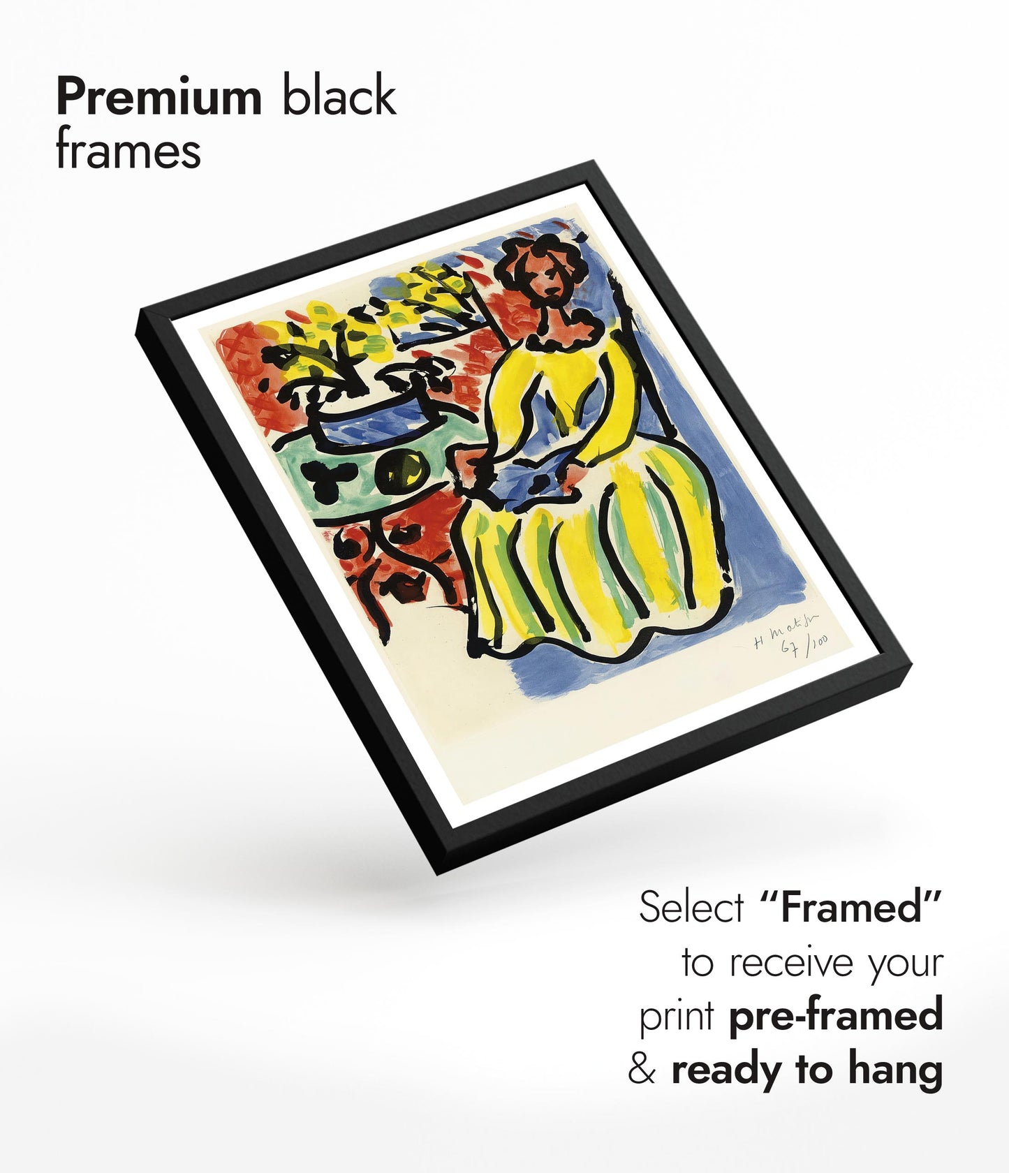 Marie-José in een geel jurkje