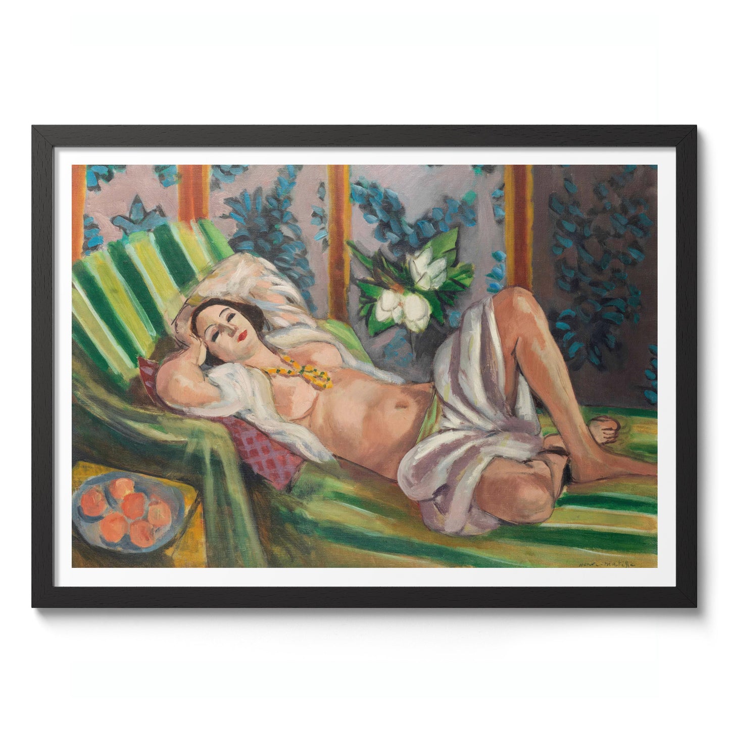 Odalisque Lying with Magnolias