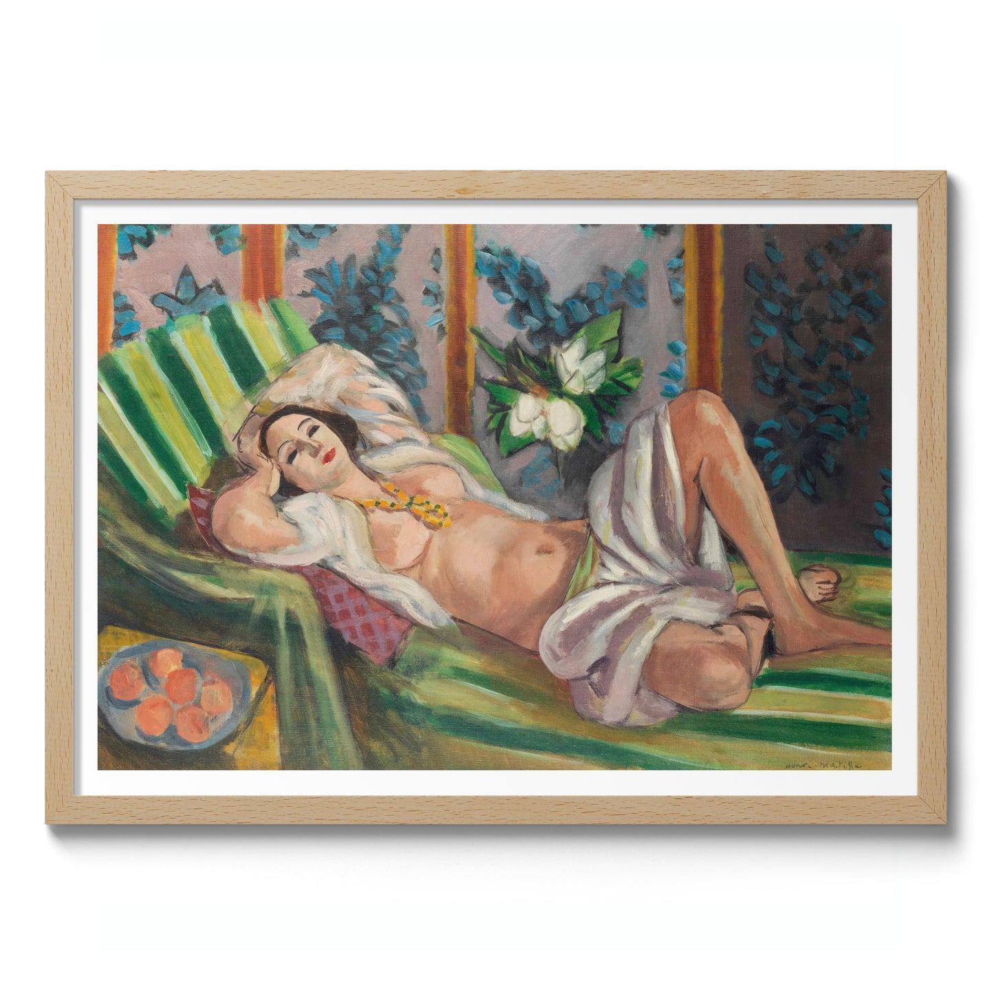 Odalisque Lying with Magnolias