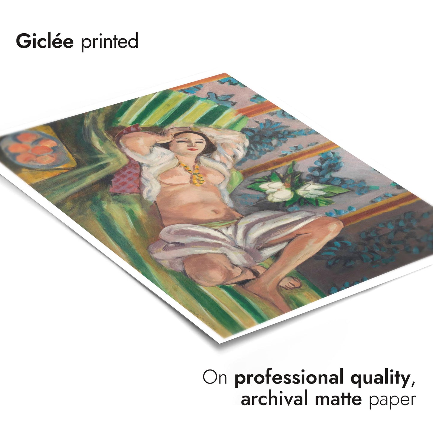 Odalisque Lying with Magnolias