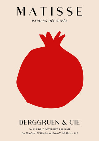 Granatäpple, Papperstryck print