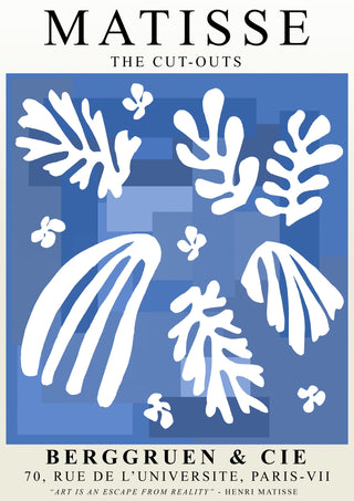 Matisse Blue Cut-Outs print