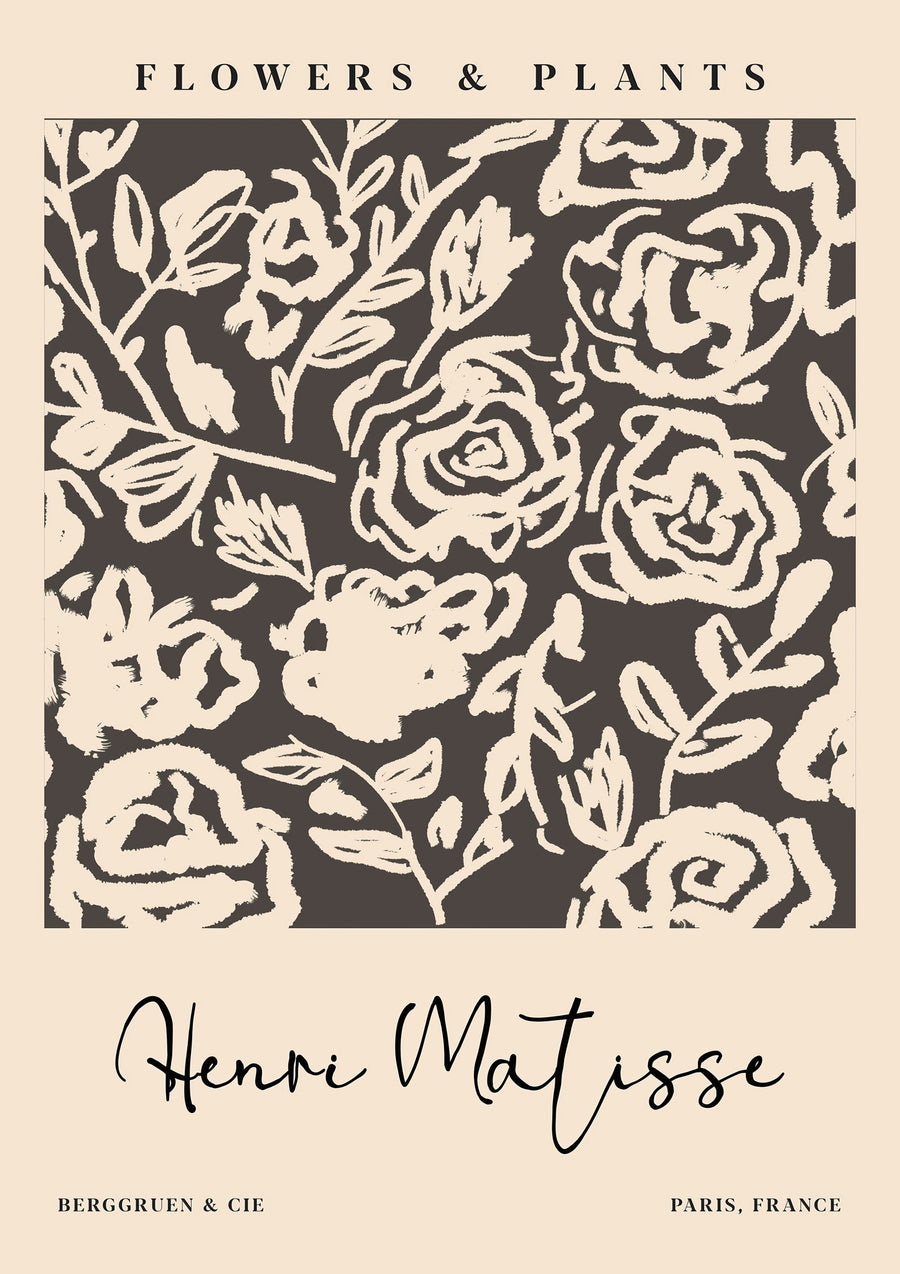 Matisse Flowers - Print Only frame
