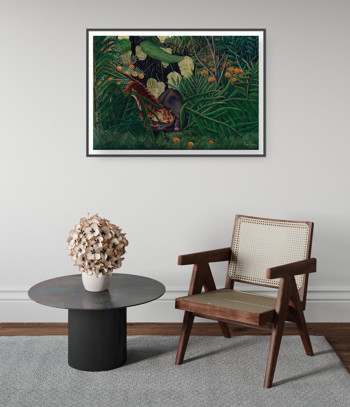 Combat entre un tigre et un buffle