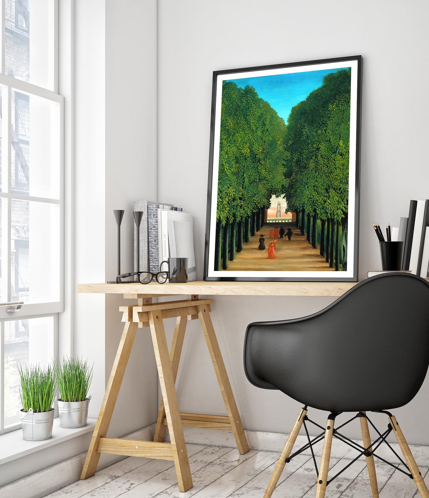 Avenyn i parken vid Saint Cloud