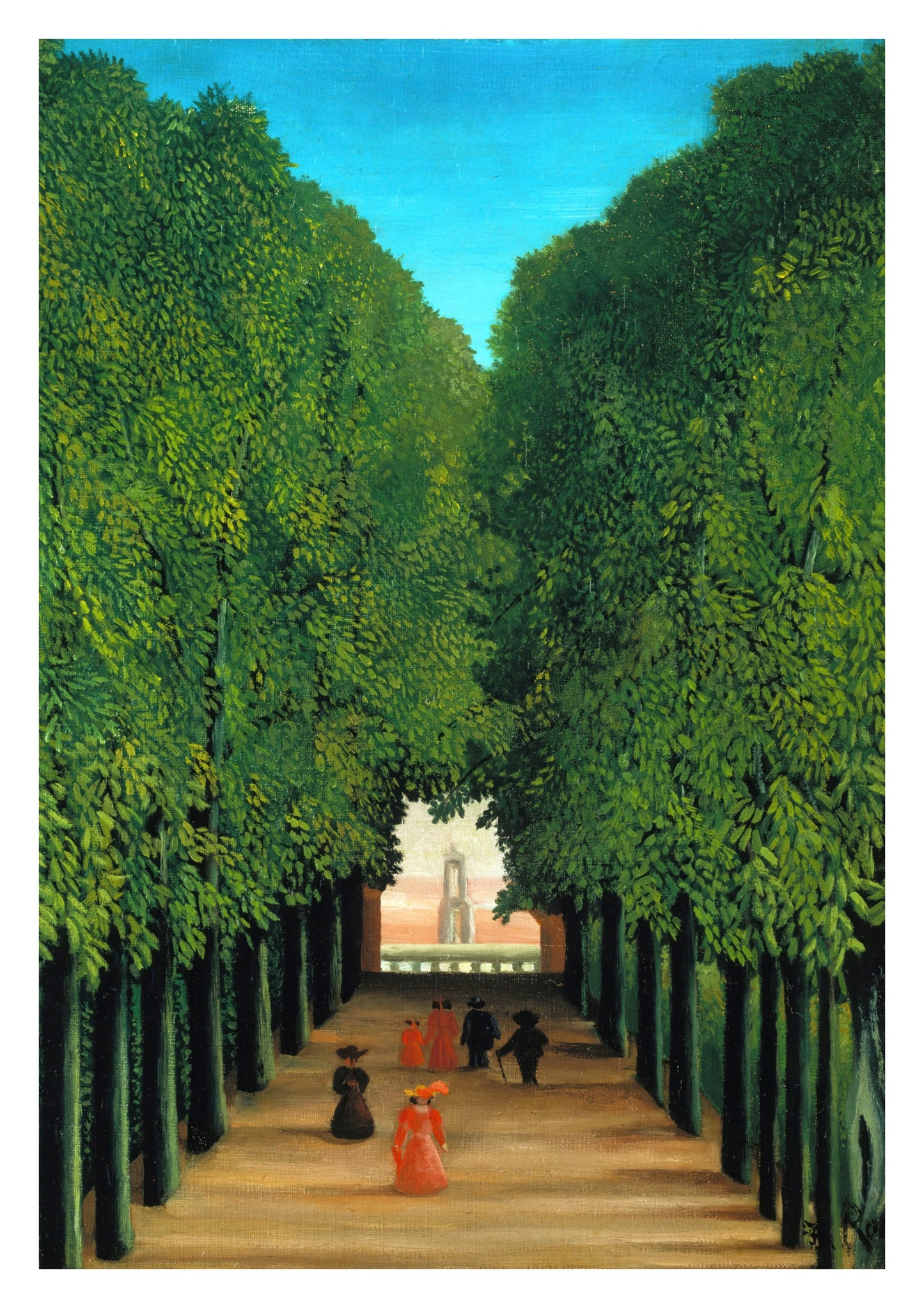 Avenyn i parken vid Saint Cloud