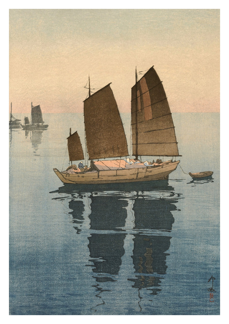 Sailing Boats, Forenoon - Print Only frame