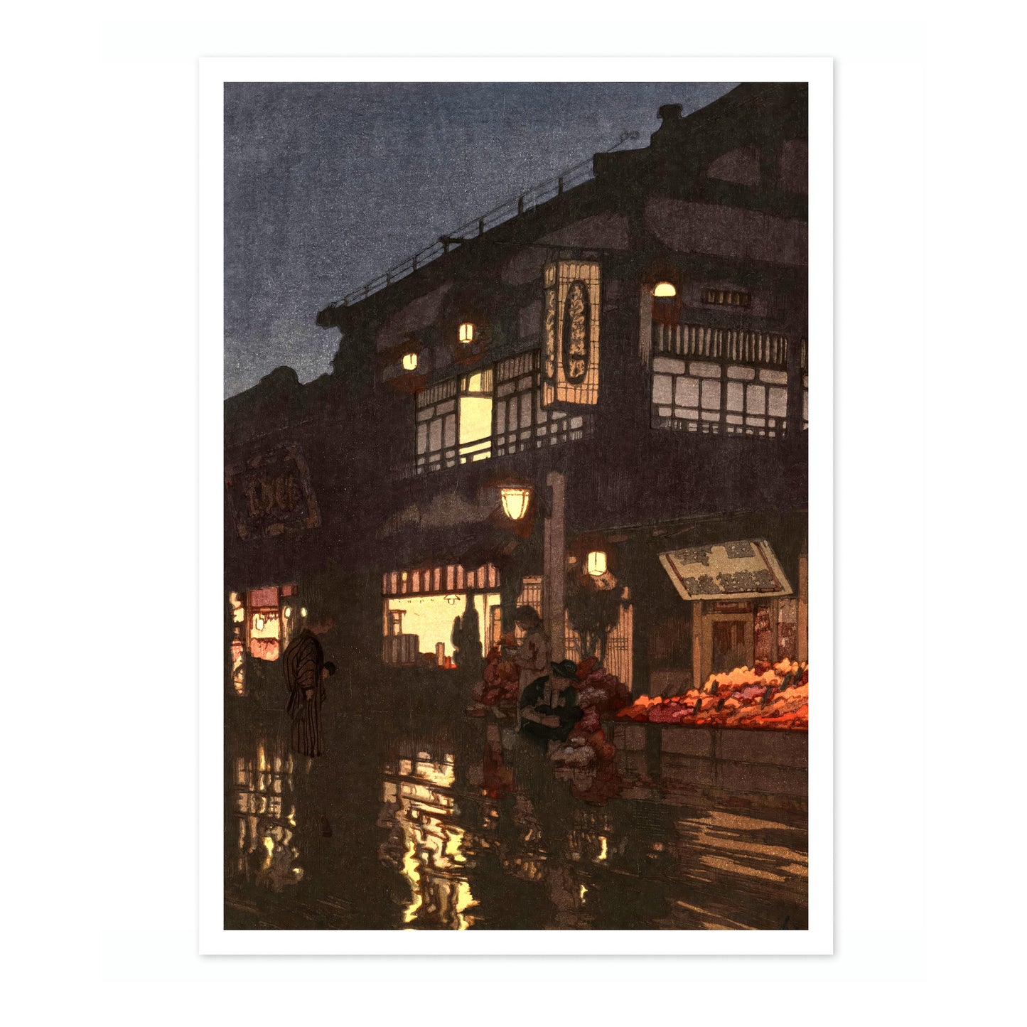 Kagurazaka Street After a Night in the Rain