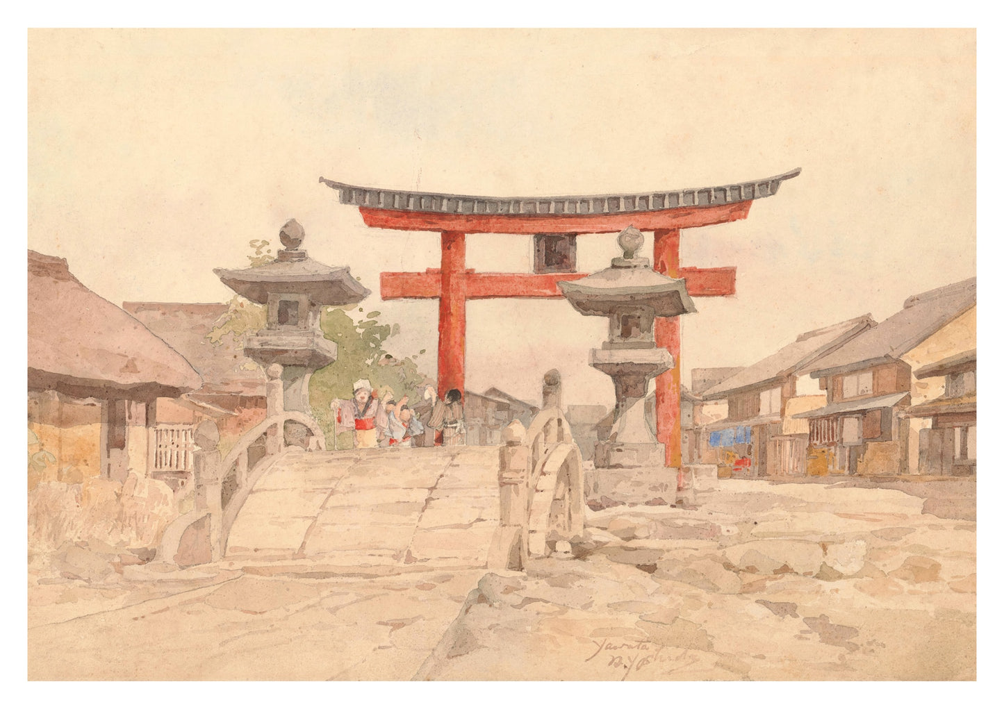 Landscape with Torii