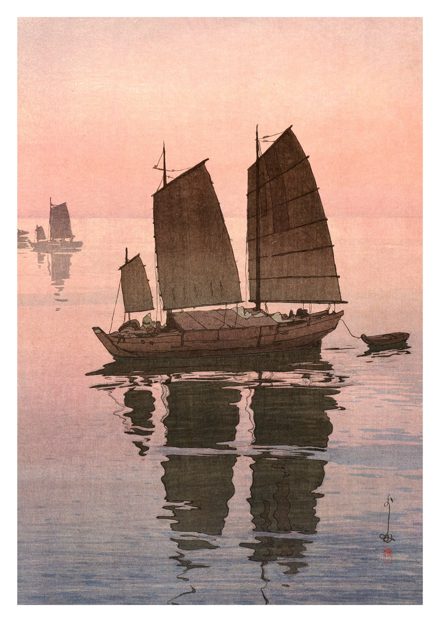 Sailing Boats, Evening - Print Only frame