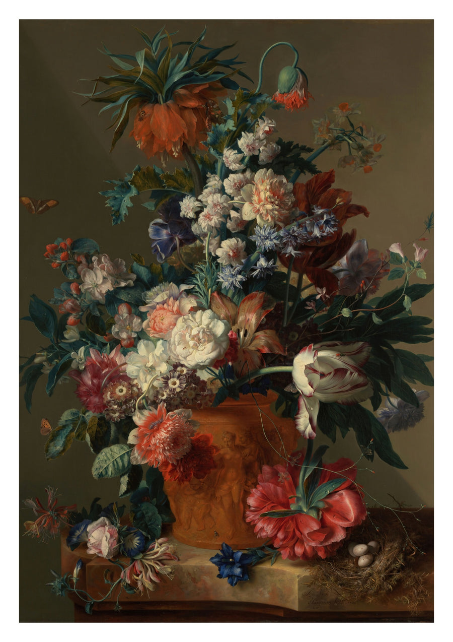 Vase de fleurs - Print Only frame