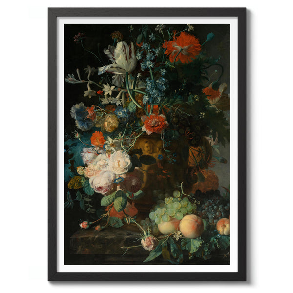 Still Life with Flowers & Fruit