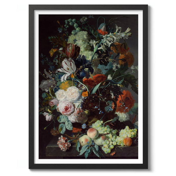 Still Life with Flowers & Fruit