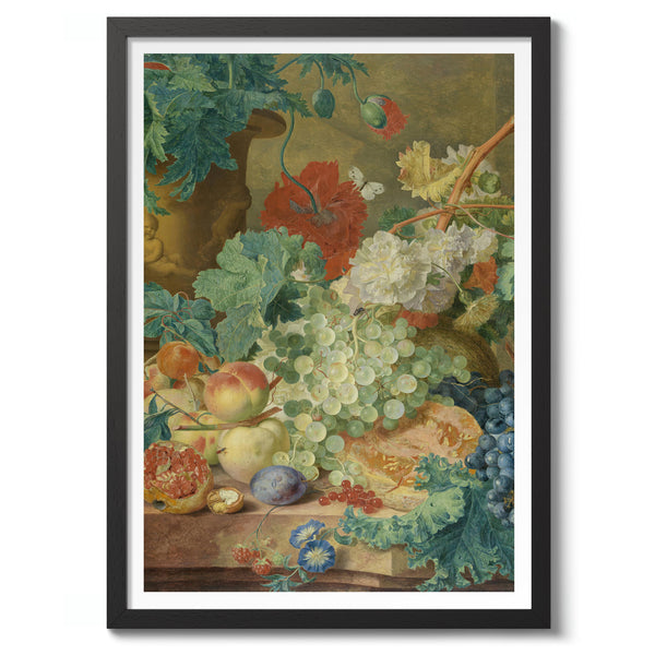 Still Life with Flowers & Fruit