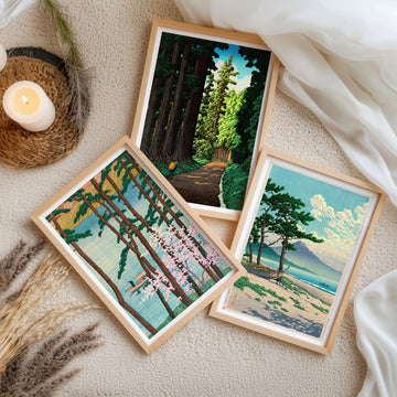 Hasui Trio Gallery Wall