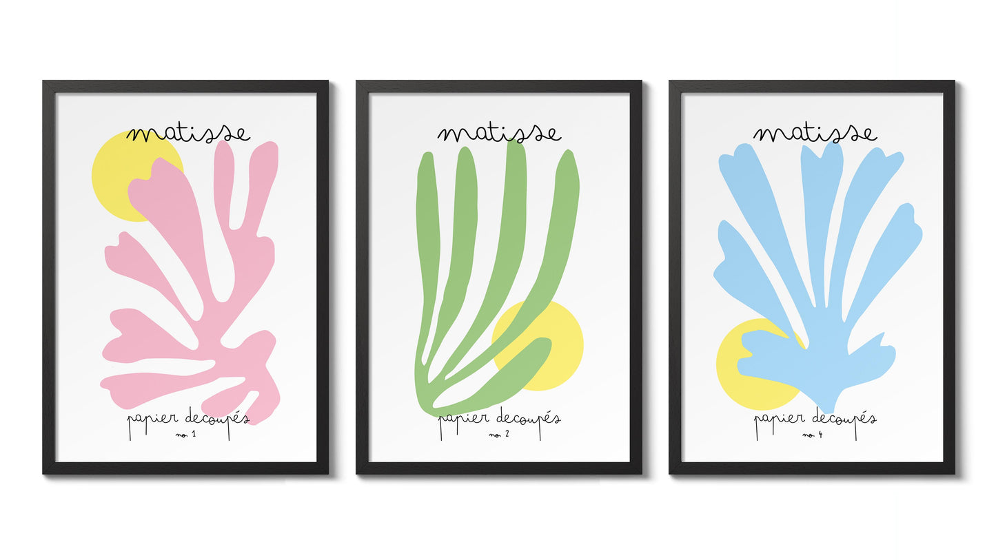 Henri Matisse Kunsttentoonstelling - Set van 3