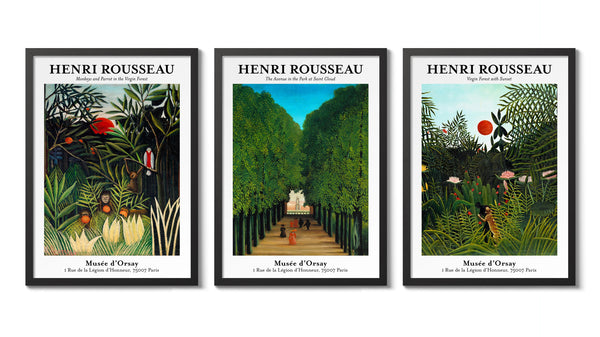 Henri Rousseau - Set of 3