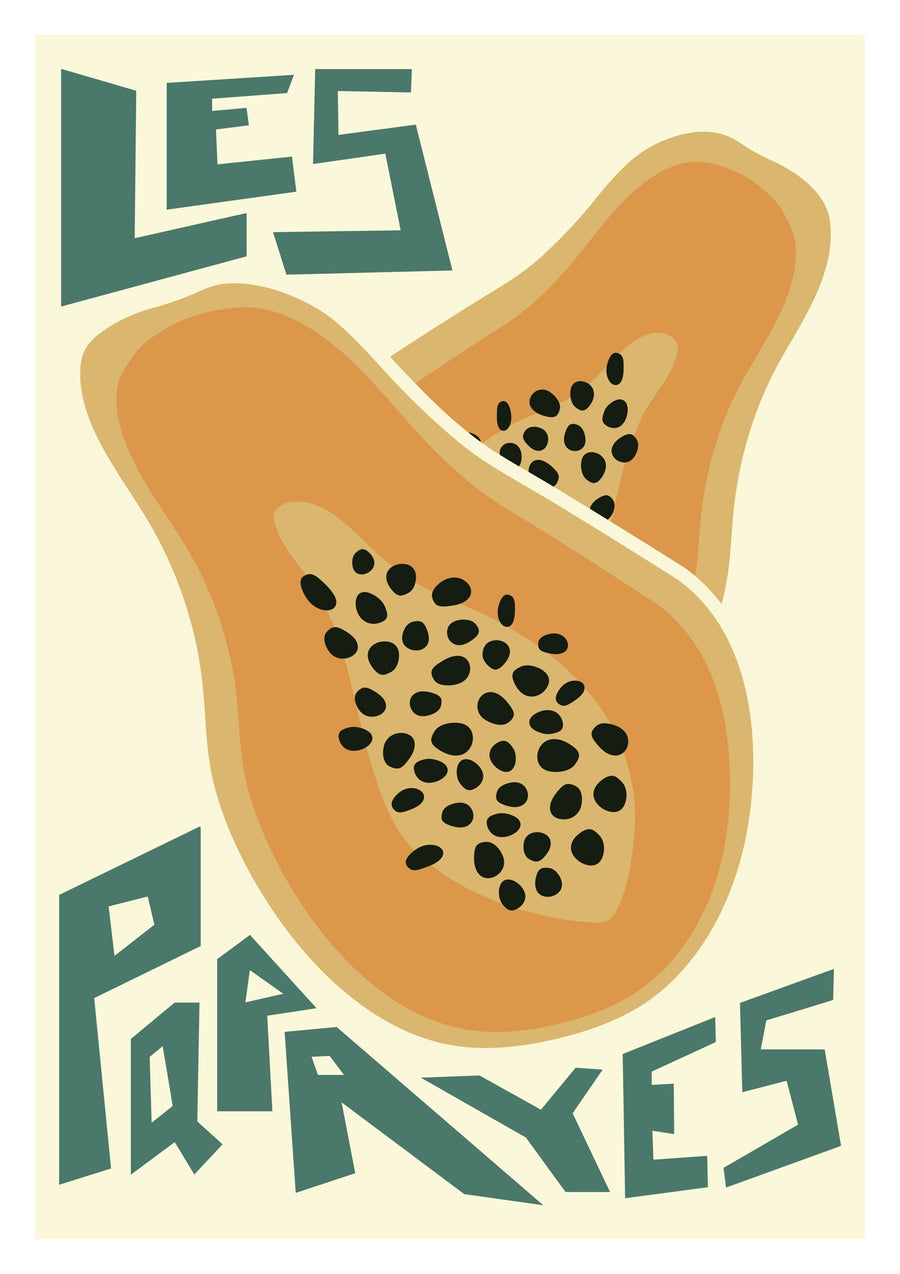 Papayas - Print Only frame