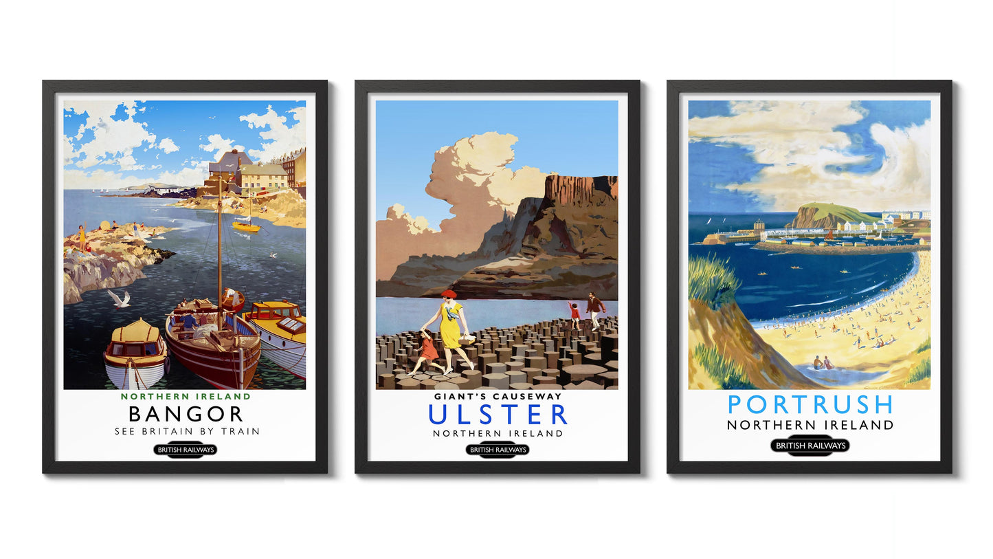 Art de voyage en Irlande - Ensemble de 3