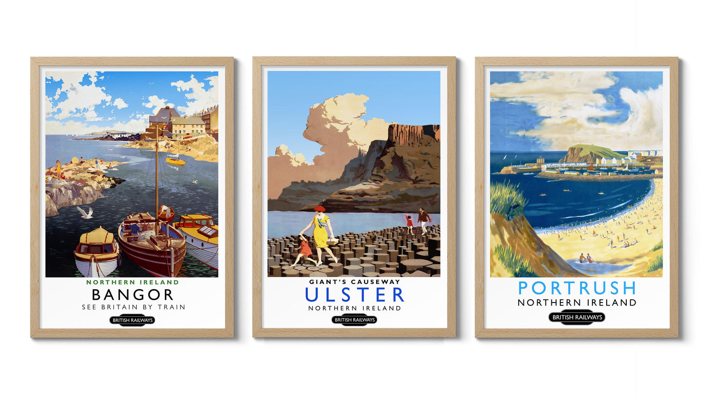 Art de voyage en Irlande - Ensemble de 3